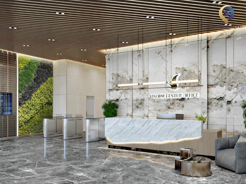 Sảnh lễ tân tòa nhà Vincom Center Bà Triệu